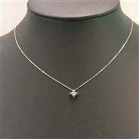 Collana Vidali Gioielli Donna in Oro bianco Diamante COOR-14-34 - COOR-14-34